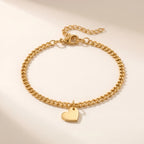 Heart Cutout Bond Matching Bracelet Set