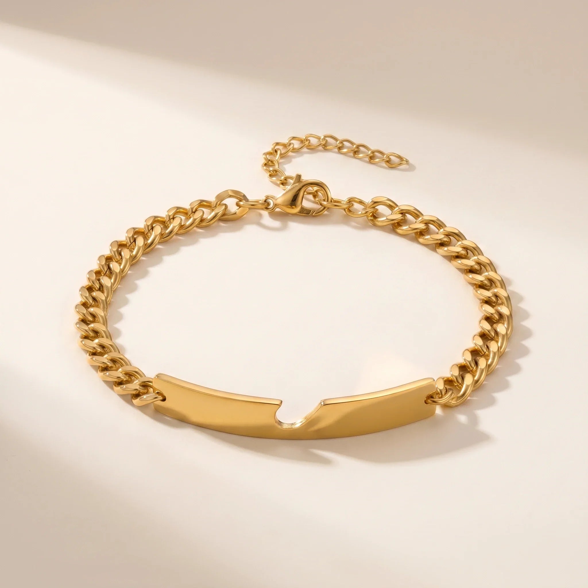 Heart Cutout Bond Matching Bracelet Set