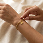 Heart Cutout Bond Matching Bracelet Set
