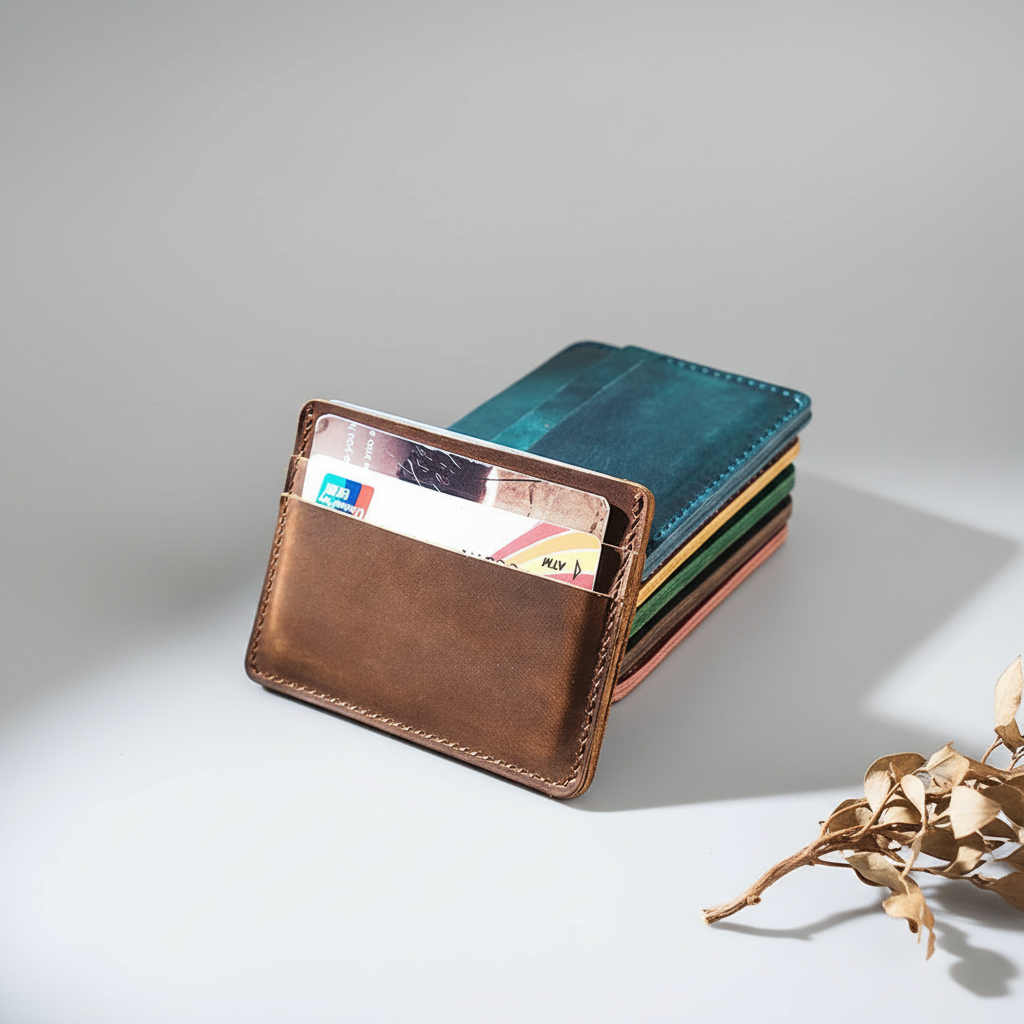 Leather cardholder