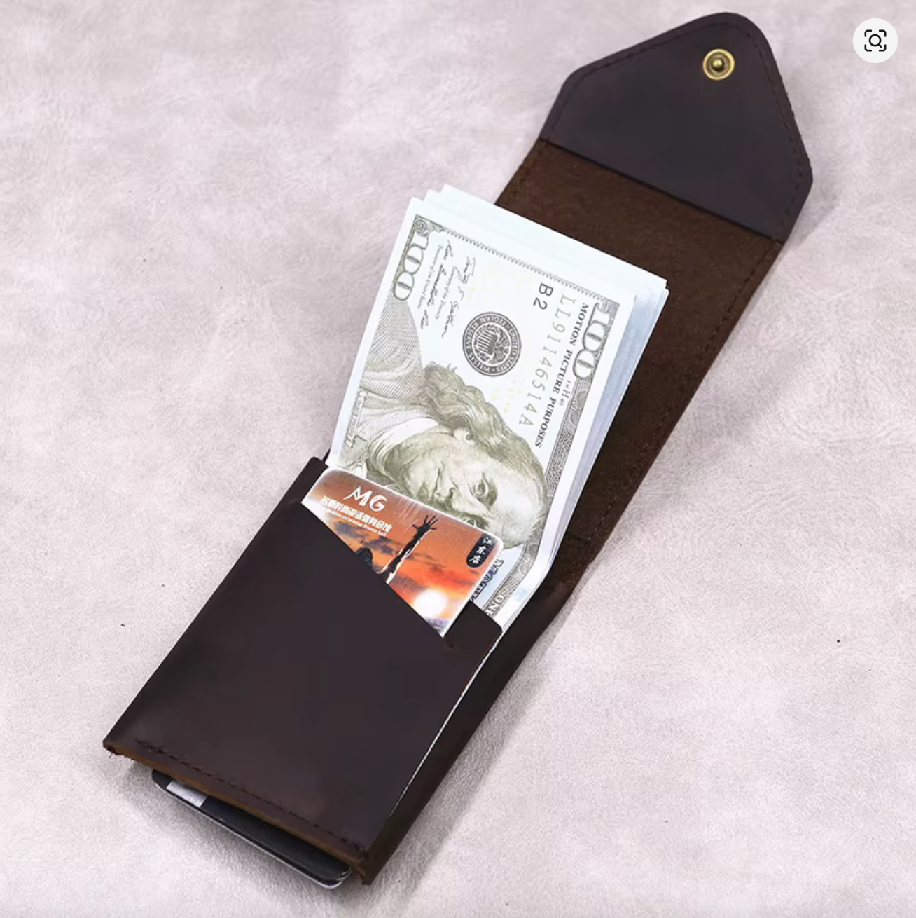 Leather pocket wallet