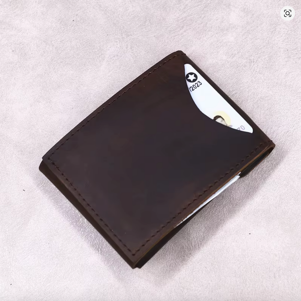 Leather pocket wallet