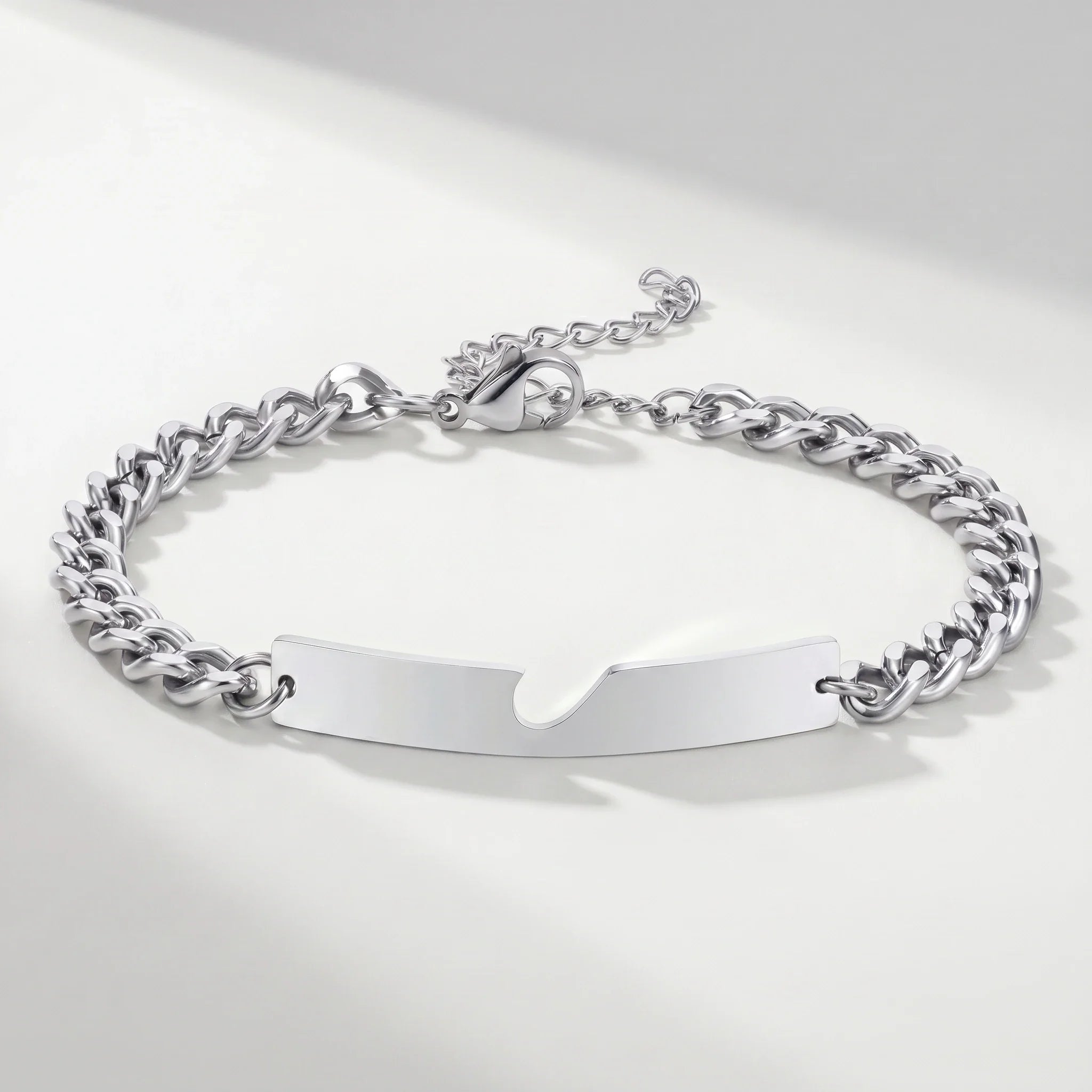 Heart Cutout Bond Matching Bracelet Set