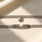 Heart Cutout Bond Matching Bracelet Set