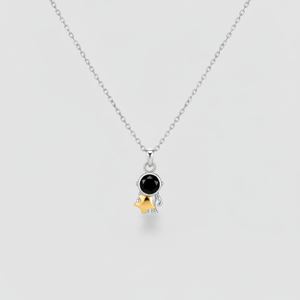 Astronaut Photo Necklace