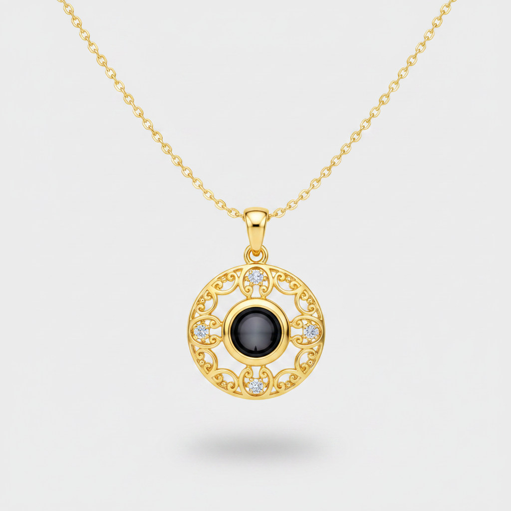 Circular Photo Necklace