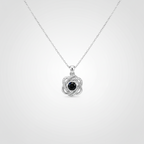 Double Heart Photo Necklace