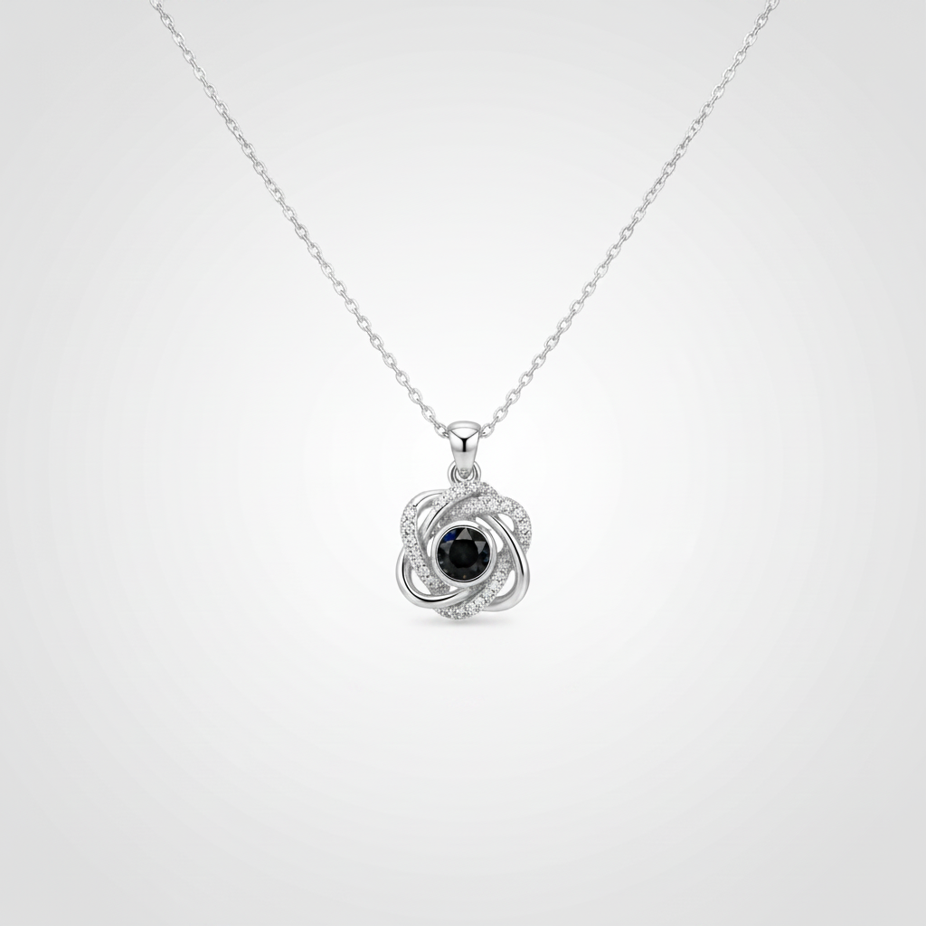 Double Heart Photo Necklace