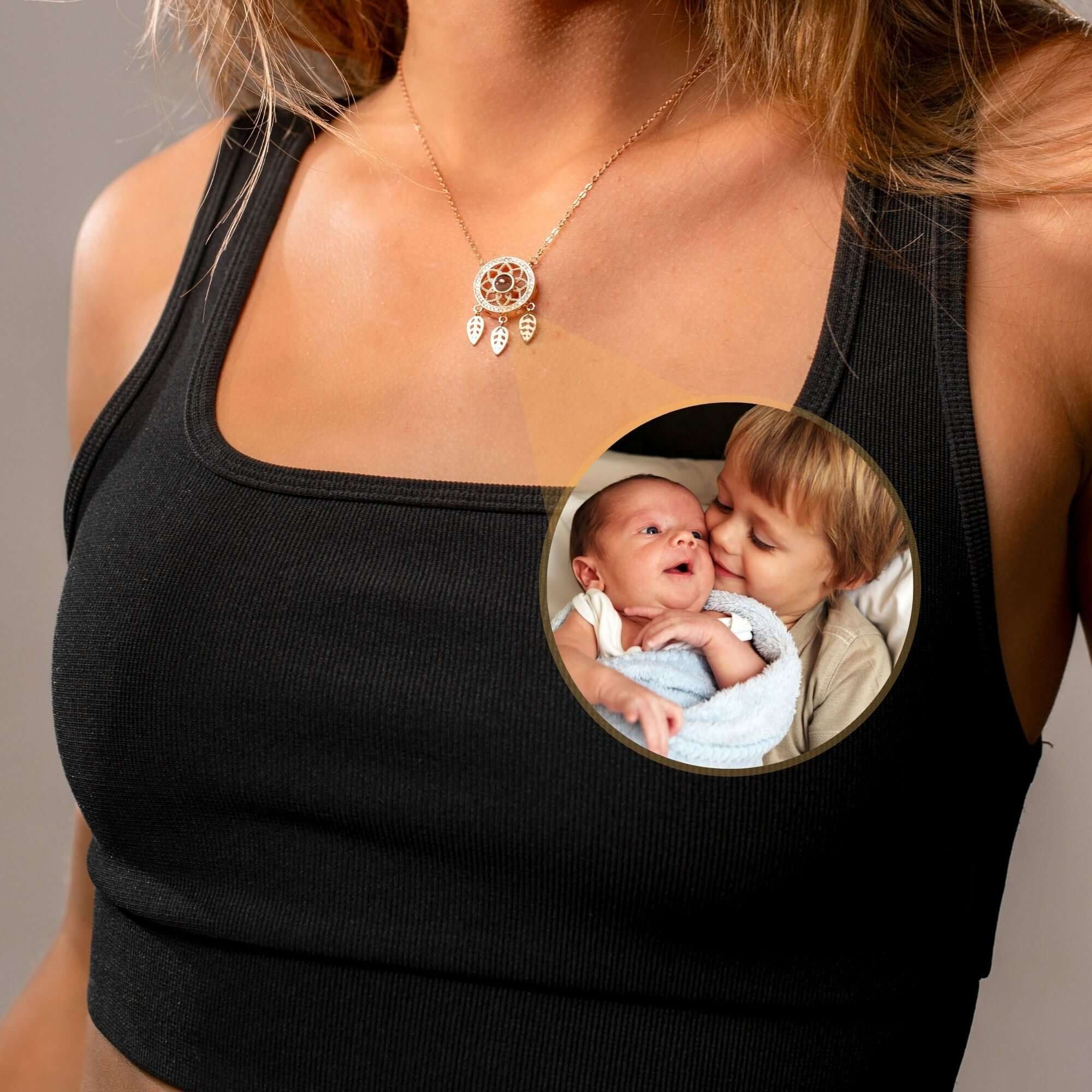 Dream Catcher Photo Necklace