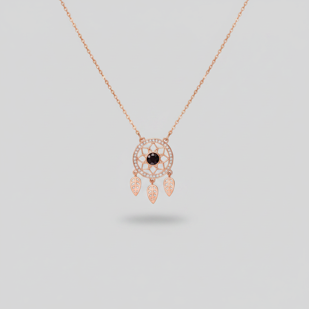 Dream Catcher Photo Necklace