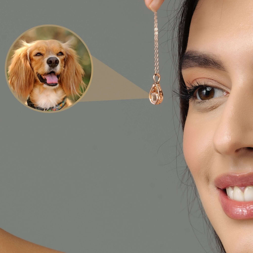 Drop Photo Necklace