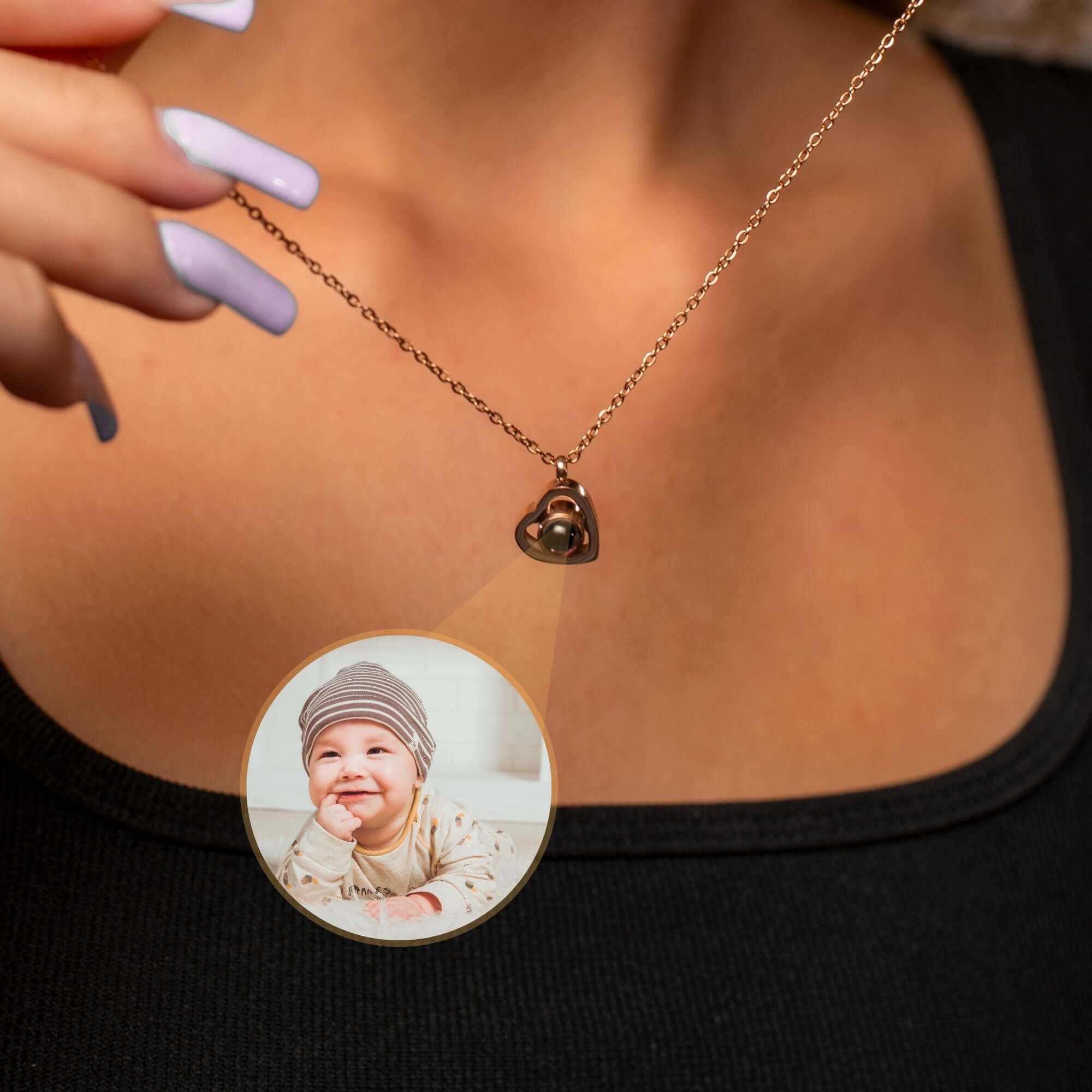 Heart Photo Necklace