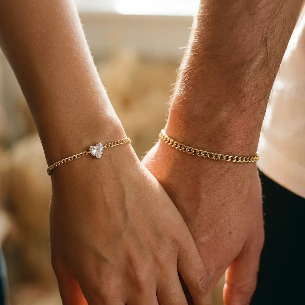 Heart Bond Matching Bracelet Set