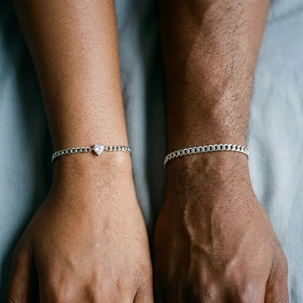 Heart Bond Matching Bracelet Set