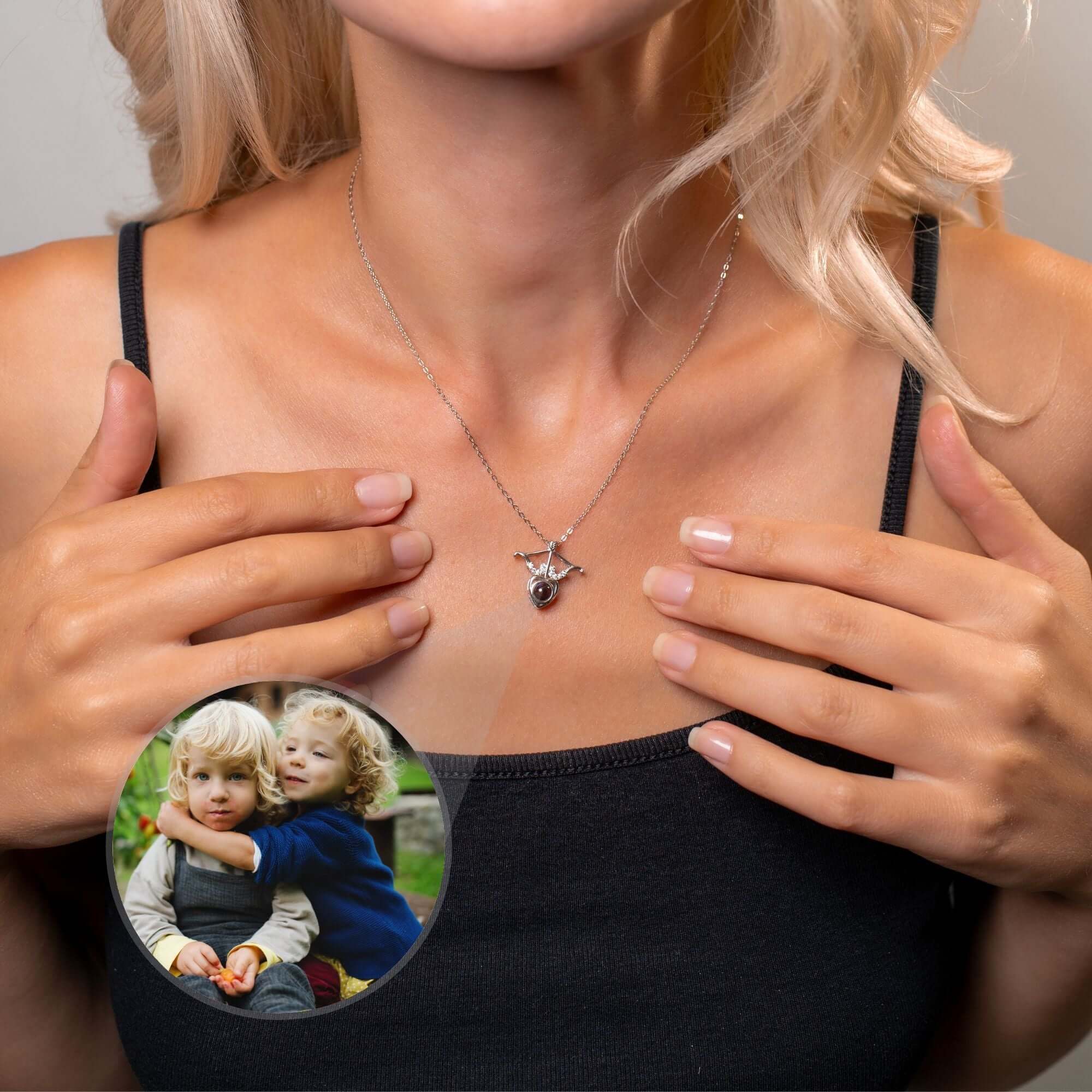 Horn Photo Necklace