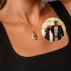Lucky Moon Photo Necklace