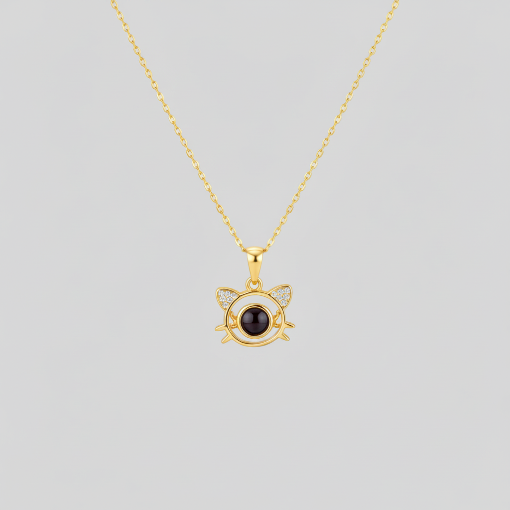Meow Photo Necklace