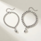 Magnetic Heart Bond Matching Bracelet Set