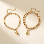 Magnetic Heart Bond Matching Bracelet Set