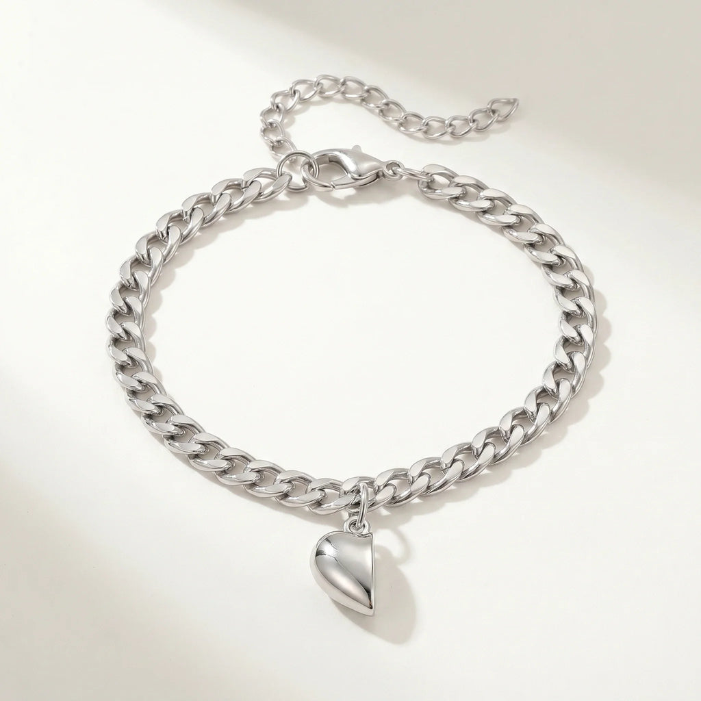 Magnetic Heart Bond Matching Bracelet Set