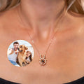 Reindeer Photo Necklace