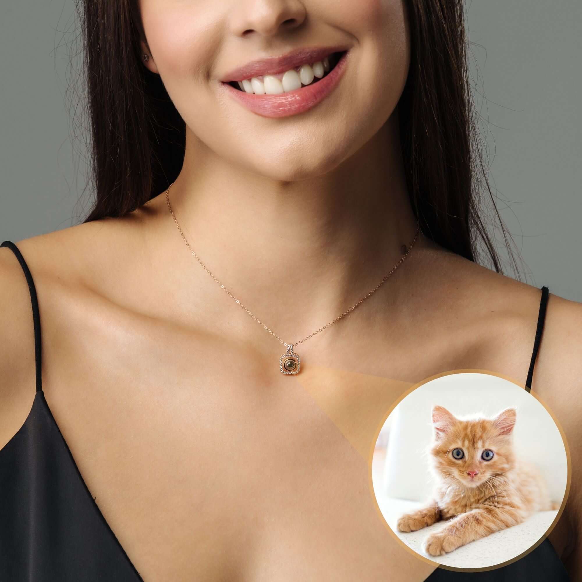 Square Photo Necklace