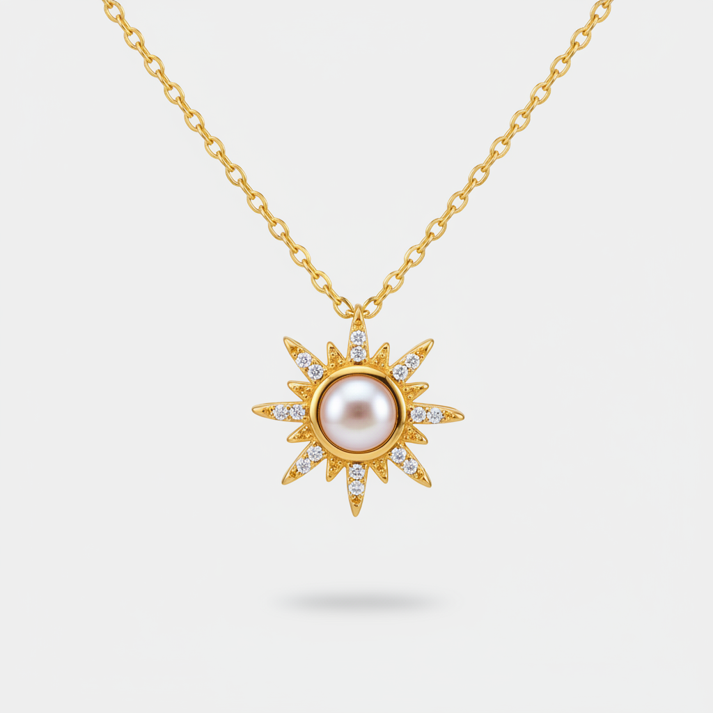 Sun Photo Necklace