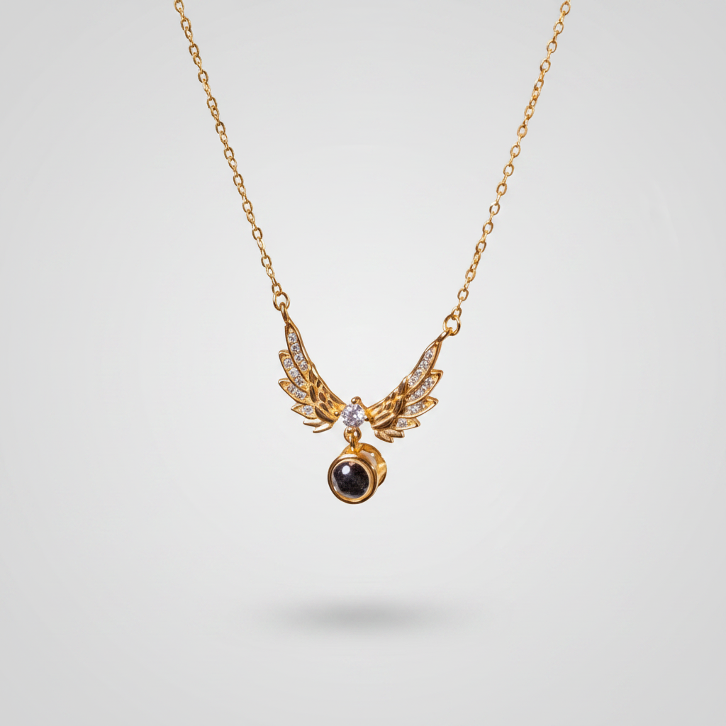 Wings Photo Necklace