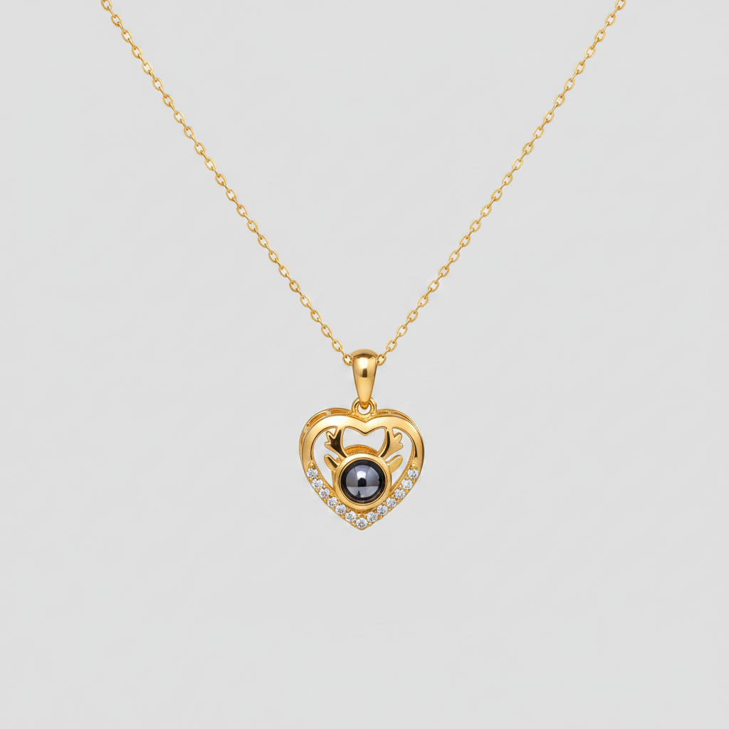 Winter Photo Necklace